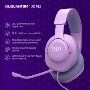 JBL, Fone de Ouvido Com Fio, JBL, Quantum 100M2, Headset Gamer, Over Ear, Microfone Removível - Rosa